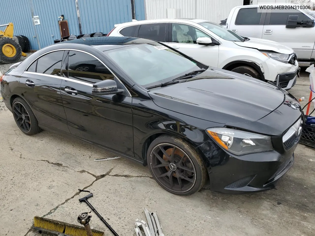 2016 Mercedes-Benz Cla 250 VIN: WDDSJ4EB2GN310306 Lot: 40919114