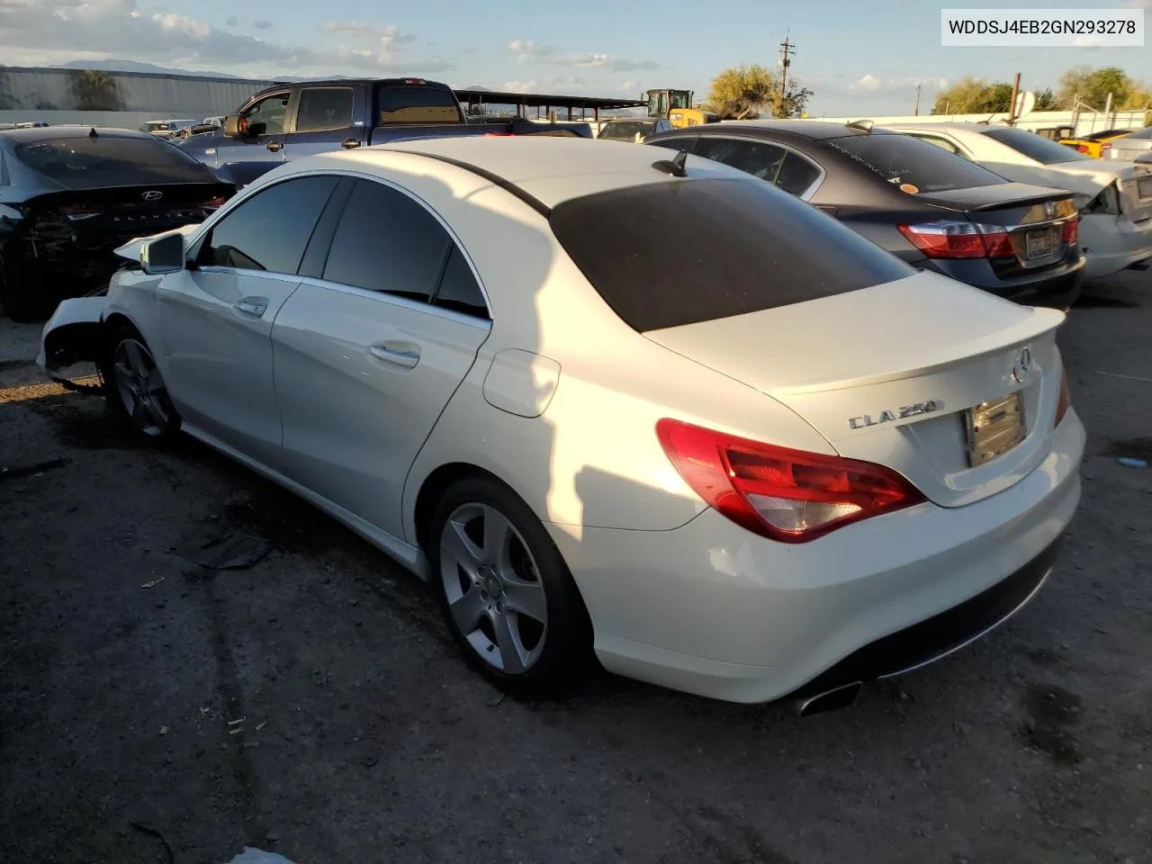 2016 Mercedes-Benz Cla 250 VIN: WDDSJ4EB2GN293278 Lot: 52542764