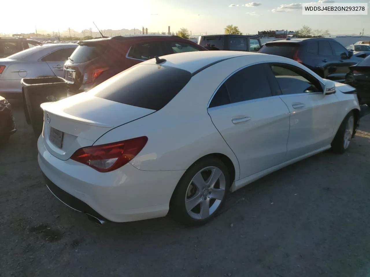 2016 Mercedes-Benz Cla 250 VIN: WDDSJ4EB2GN293278 Lot: 52542764