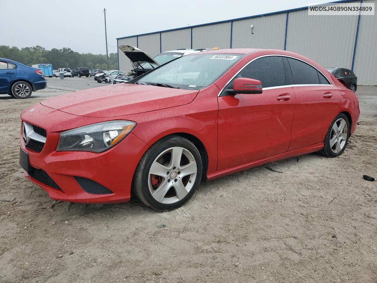 2016 Mercedes-Benz Cla 250 4Matic VIN: WDDSJ4GB9GN334809 Lot: 58332864