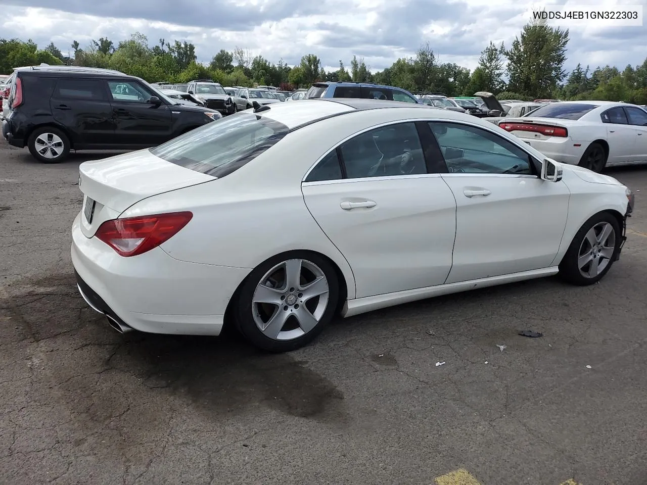 2016 Mercedes-Benz Cla 250 VIN: WDDSJ4EB1GN322303 Lot: 58538384