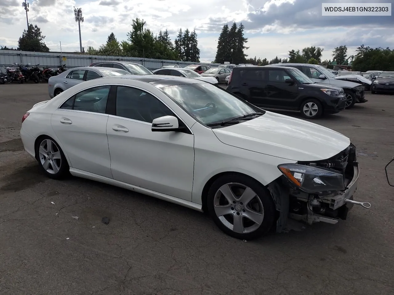 2016 Mercedes-Benz Cla 250 VIN: WDDSJ4EB1GN322303 Lot: 58538384