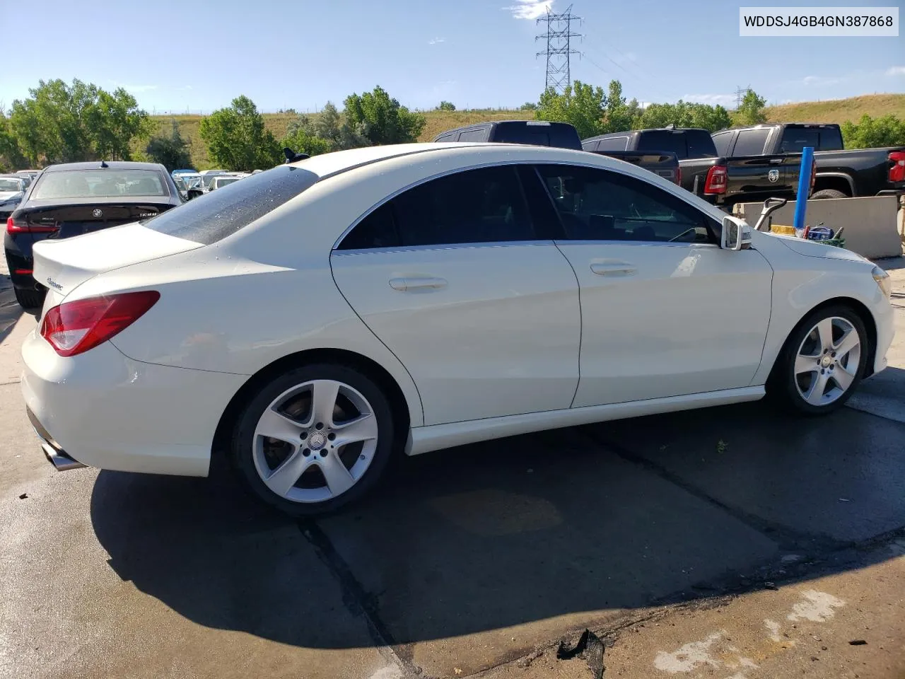 2016 Mercedes-Benz Cla 250 4Matic VIN: WDDSJ4GB4GN387868 Lot: 60315674