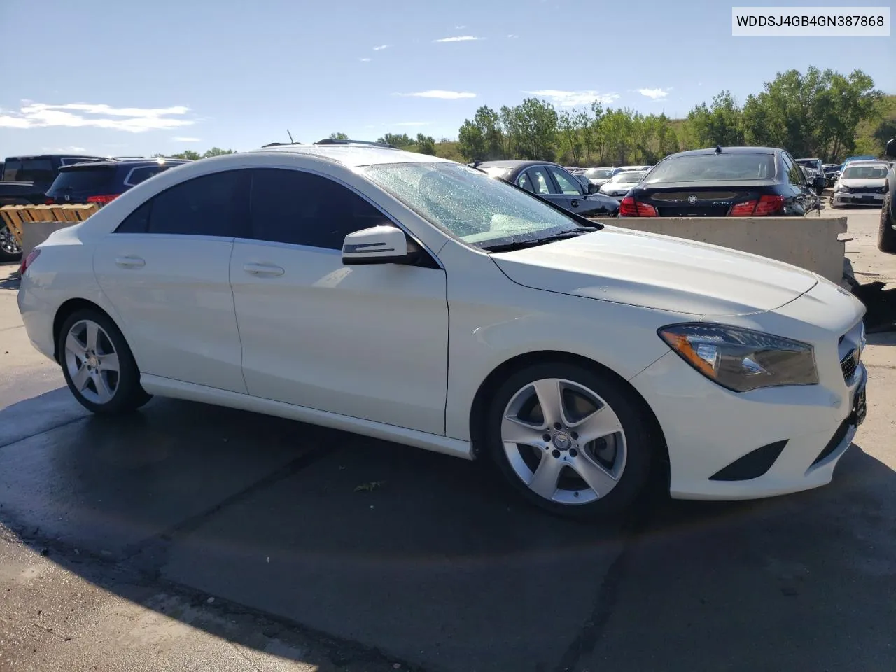 2016 Mercedes-Benz Cla 250 4Matic VIN: WDDSJ4GB4GN387868 Lot: 60315674