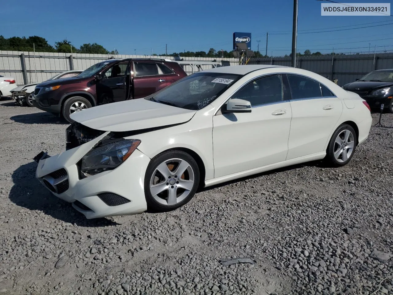 2016 Mercedes-Benz Cla 250 VIN: WDDSJ4EBXGN334921 Lot: 61155184