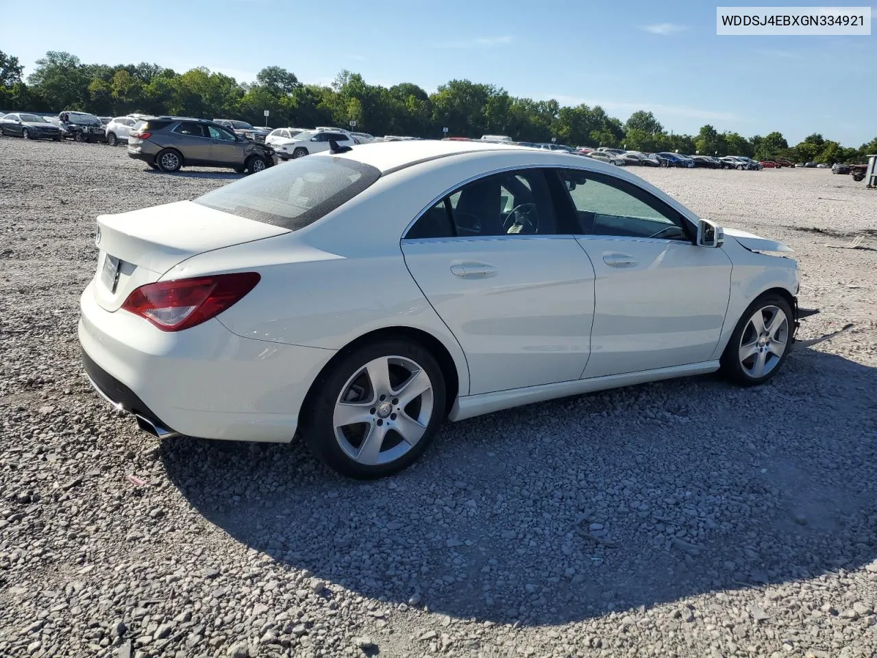 2016 Mercedes-Benz Cla 250 VIN: WDDSJ4EBXGN334921 Lot: 61155184