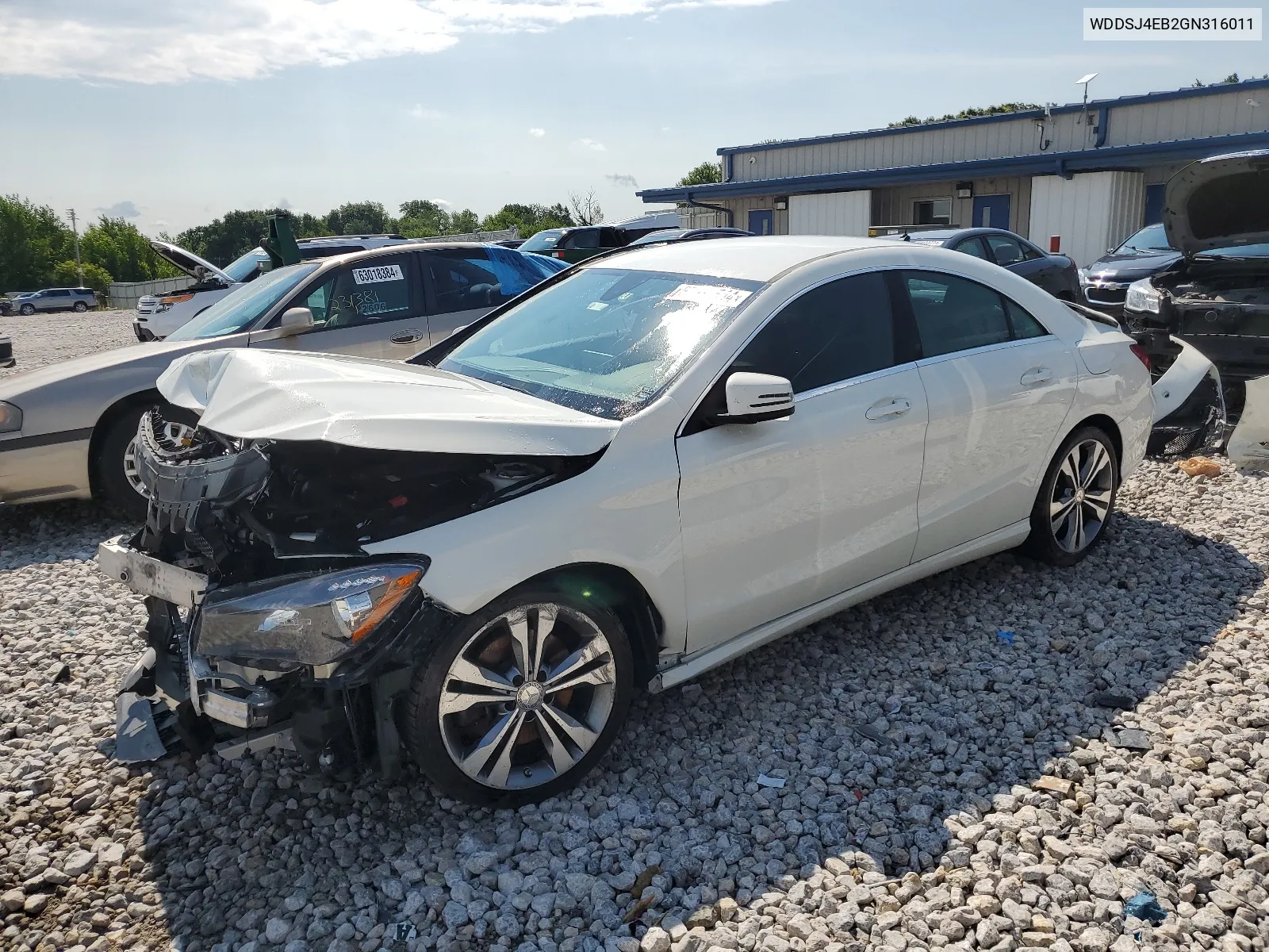 2016 Mercedes-Benz Cla 250 VIN: WDDSJ4EB2GN316011 Lot: 62934544