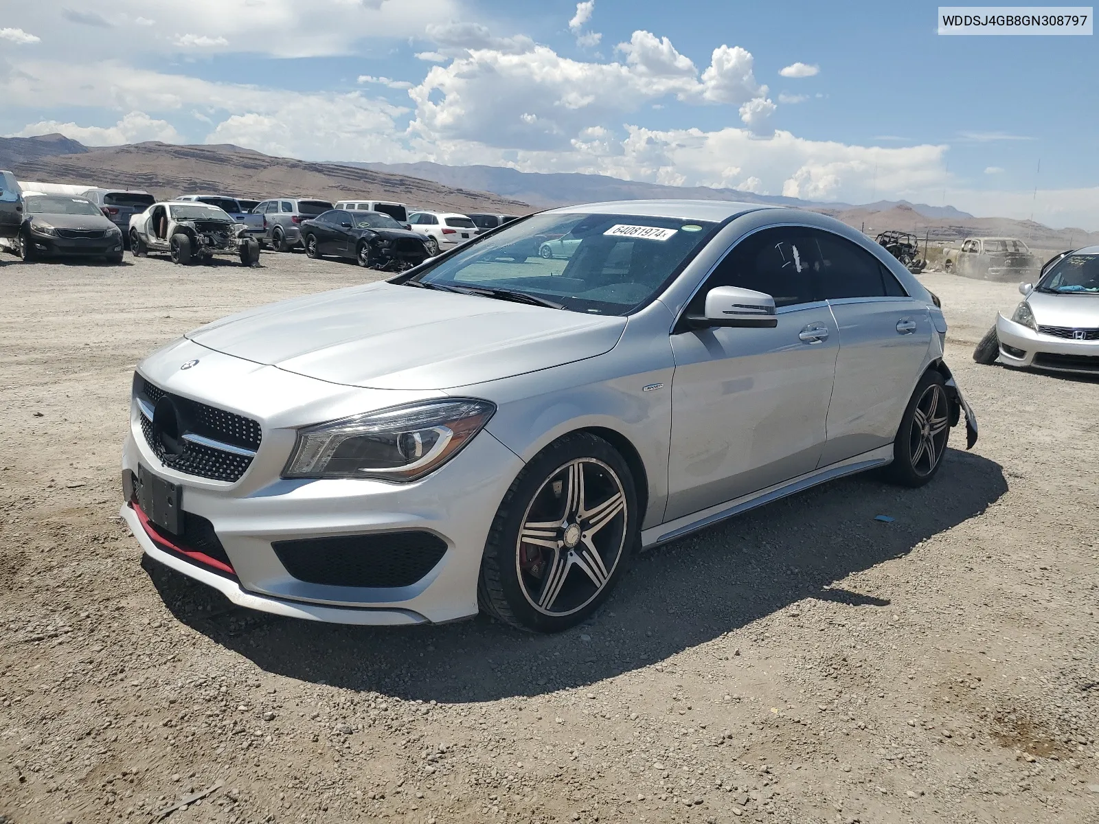 2016 Mercedes-Benz Cla 250 4Matic VIN: WDDSJ4GB8GN308797 Lot: 64081974