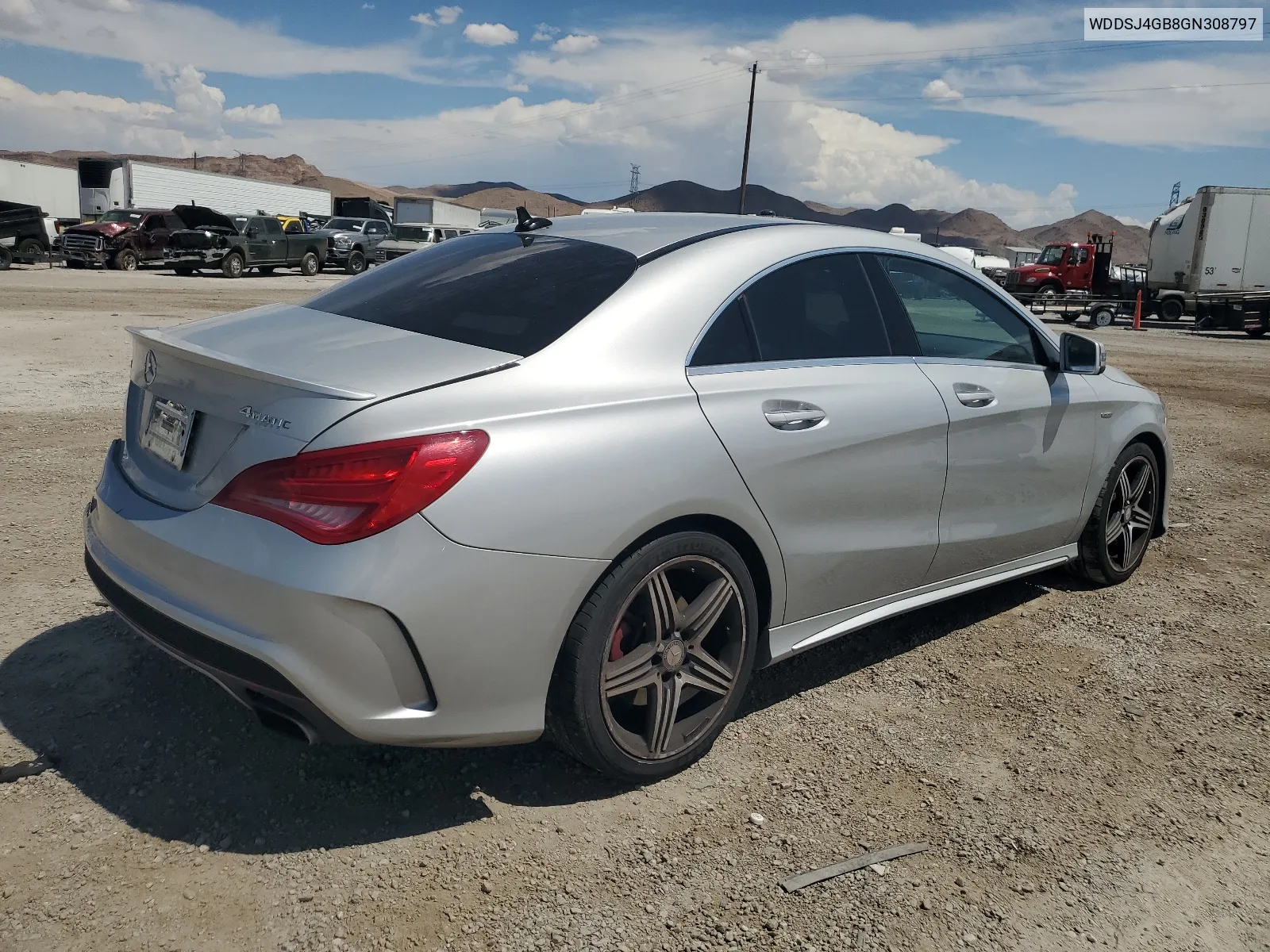 2016 Mercedes-Benz Cla 250 4Matic VIN: WDDSJ4GB8GN308797 Lot: 64081974