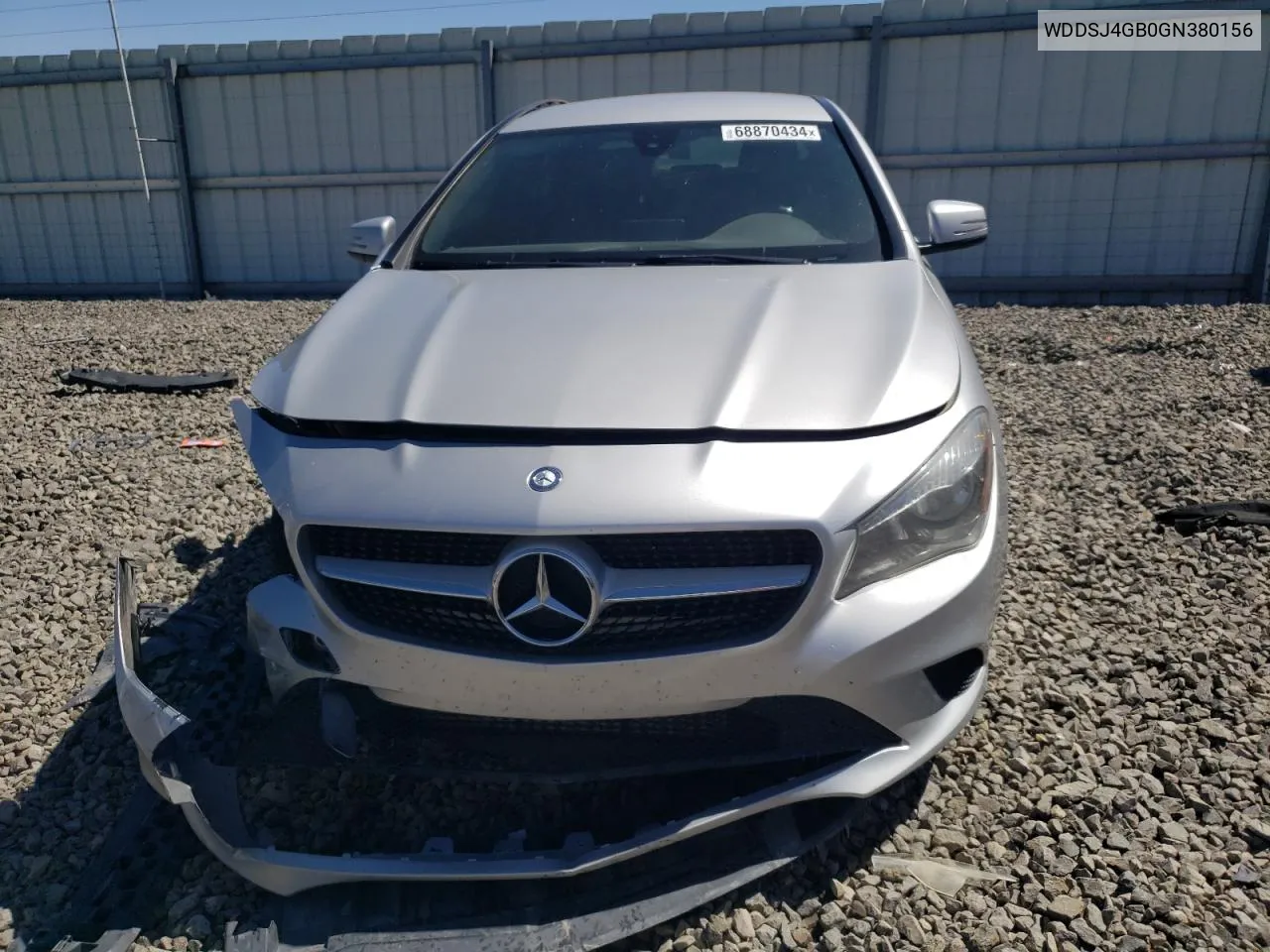 2016 Mercedes-Benz Cla 250 4Matic VIN: WDDSJ4GB0GN380156 Lot: 68870434