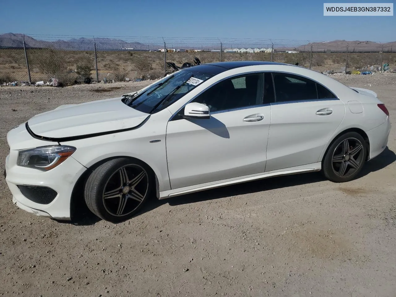 2016 Mercedes-Benz Cla 250 VIN: WDDSJ4EB3GN387332 Lot: 69201234