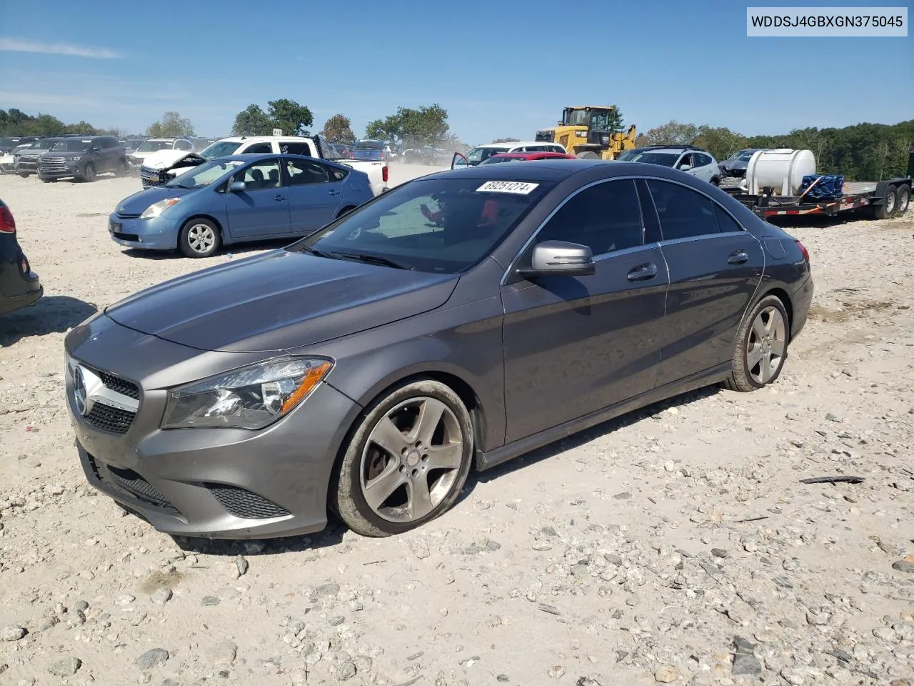 2016 Mercedes-Benz Cla 250 4Matic VIN: WDDSJ4GBXGN375045 Lot: 69251274