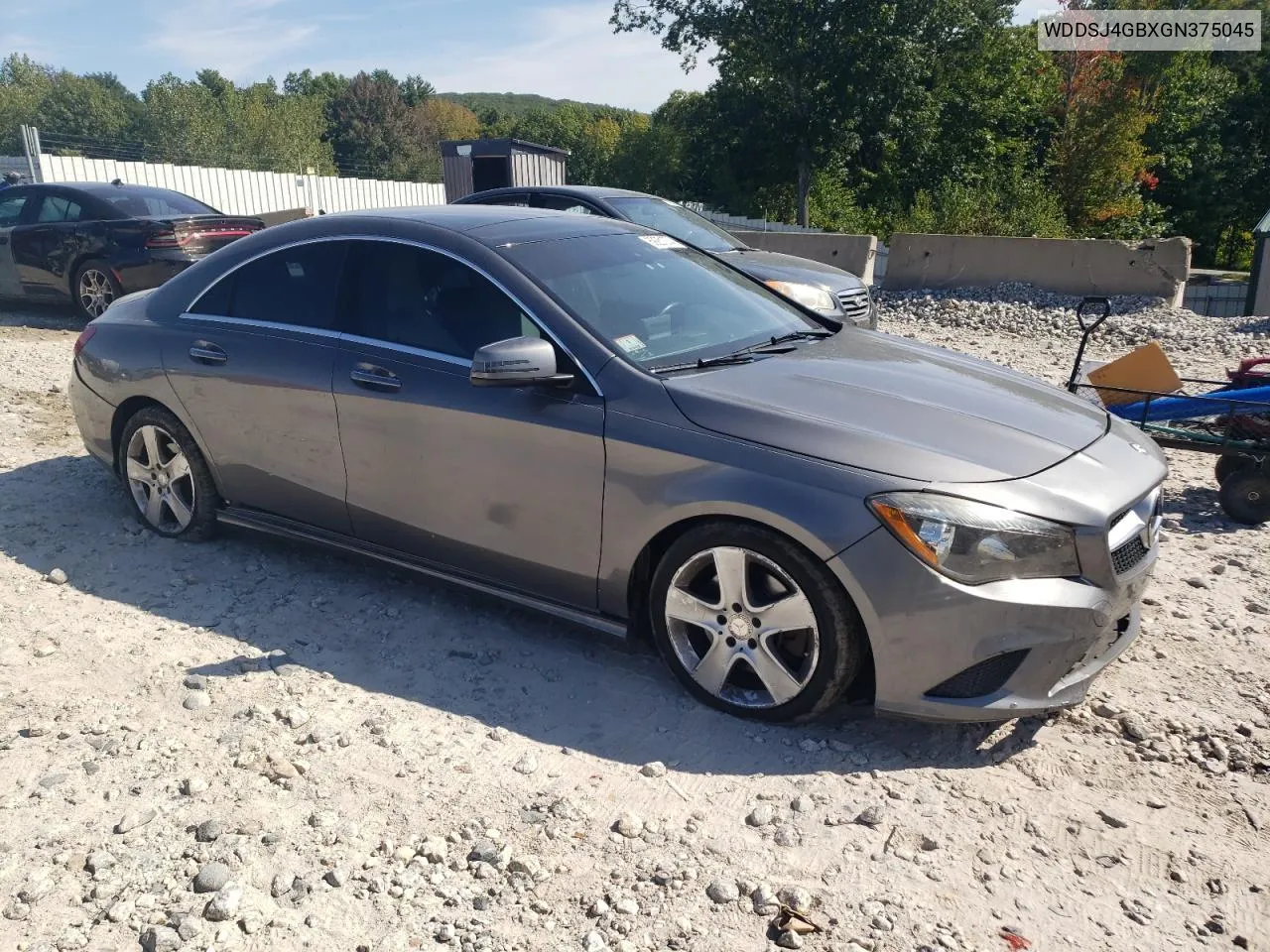 2016 Mercedes-Benz Cla 250 4Matic VIN: WDDSJ4GBXGN375045 Lot: 69251274