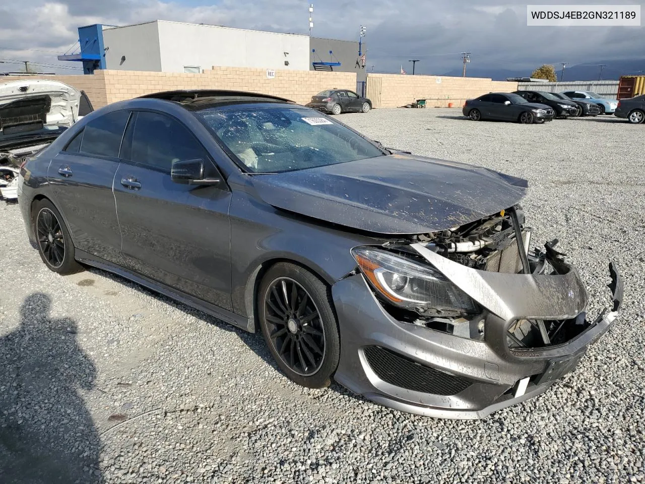 2016 Mercedes-Benz Cla 250 VIN: WDDSJ4EB2GN321189 Lot: 71635384