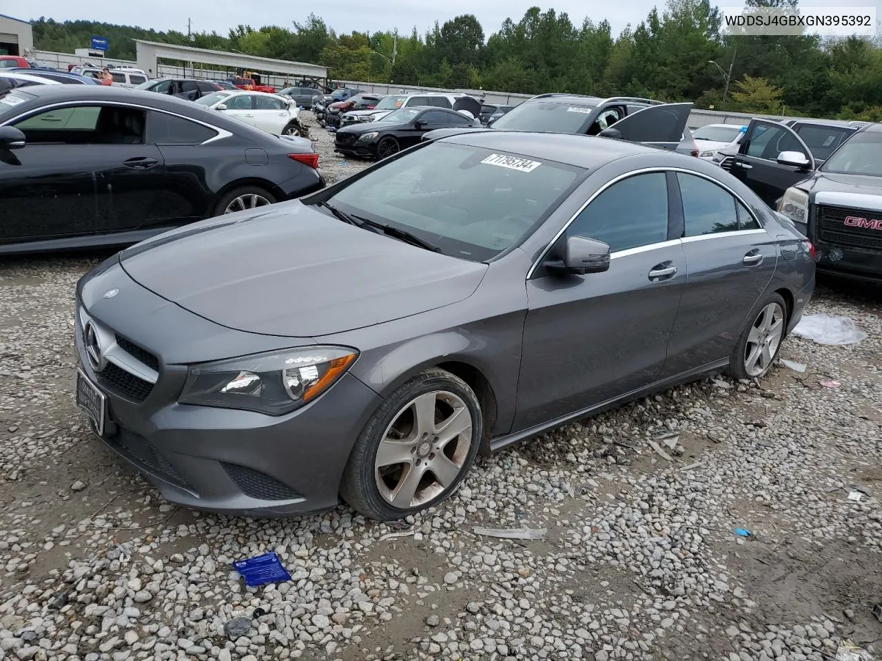 2016 Mercedes-Benz Cla 250 4Matic VIN: WDDSJ4GBXGN395392 Lot: 71795734