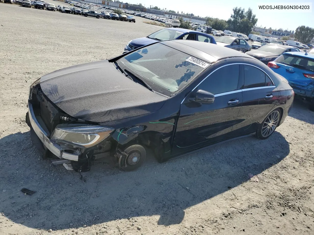 2016 Mercedes-Benz Cla 250 VIN: WDDSJ4EB6GN304203 Lot: 72400834