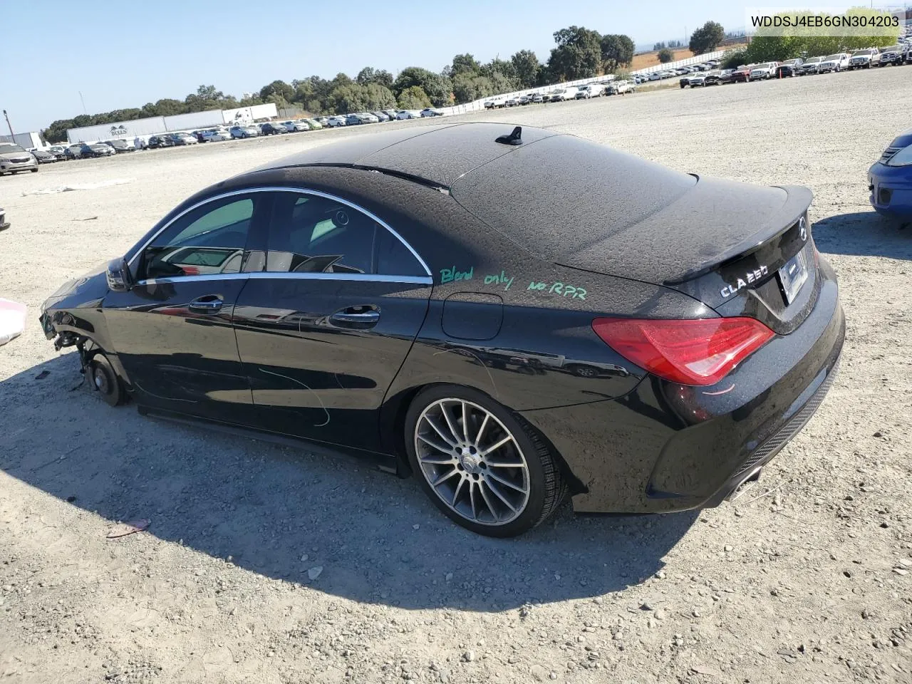 2016 Mercedes-Benz Cla 250 VIN: WDDSJ4EB6GN304203 Lot: 72400834