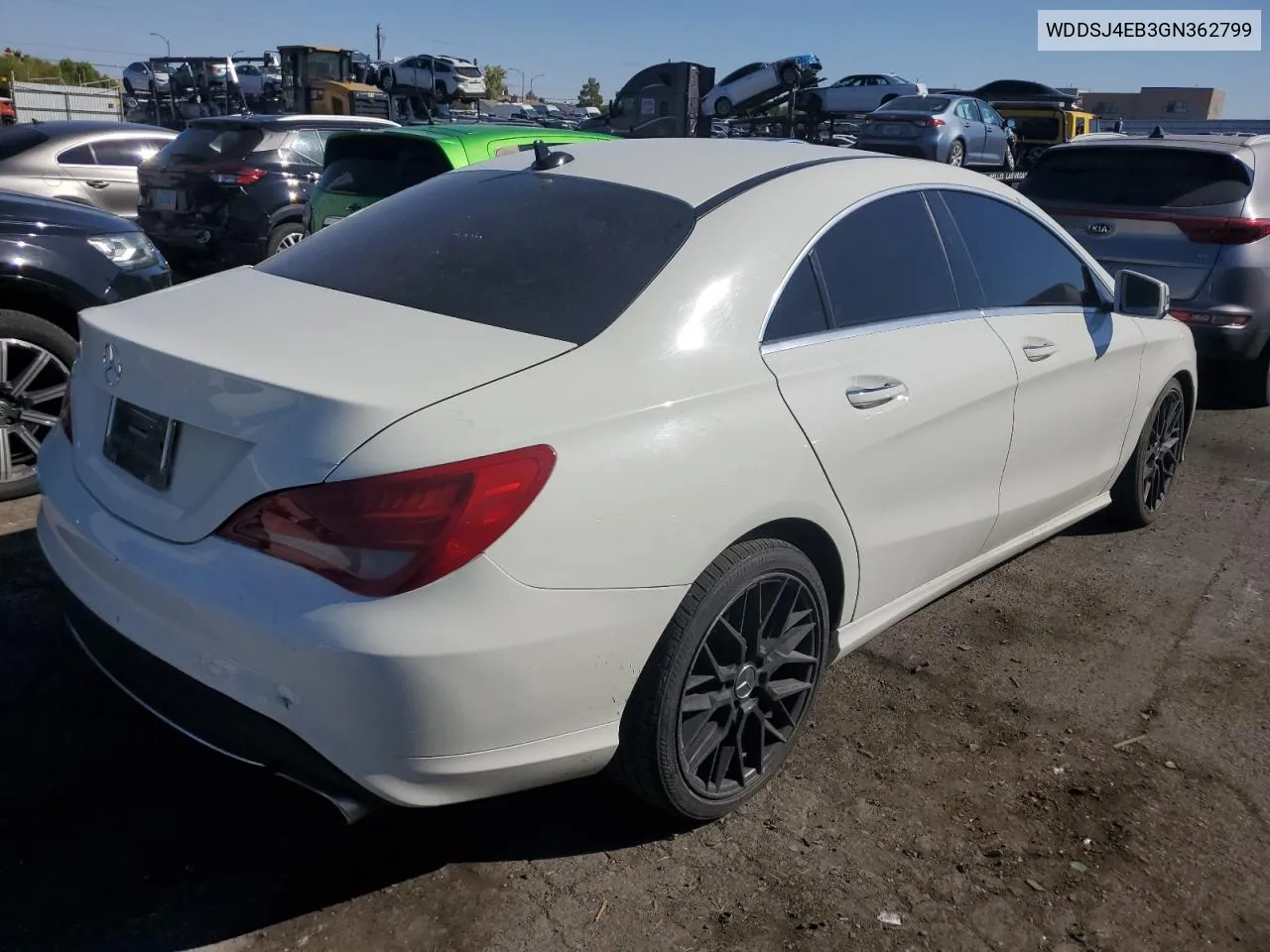 2016 Mercedes-Benz Cla 250 VIN: WDDSJ4EB3GN362799 Lot: 72612164