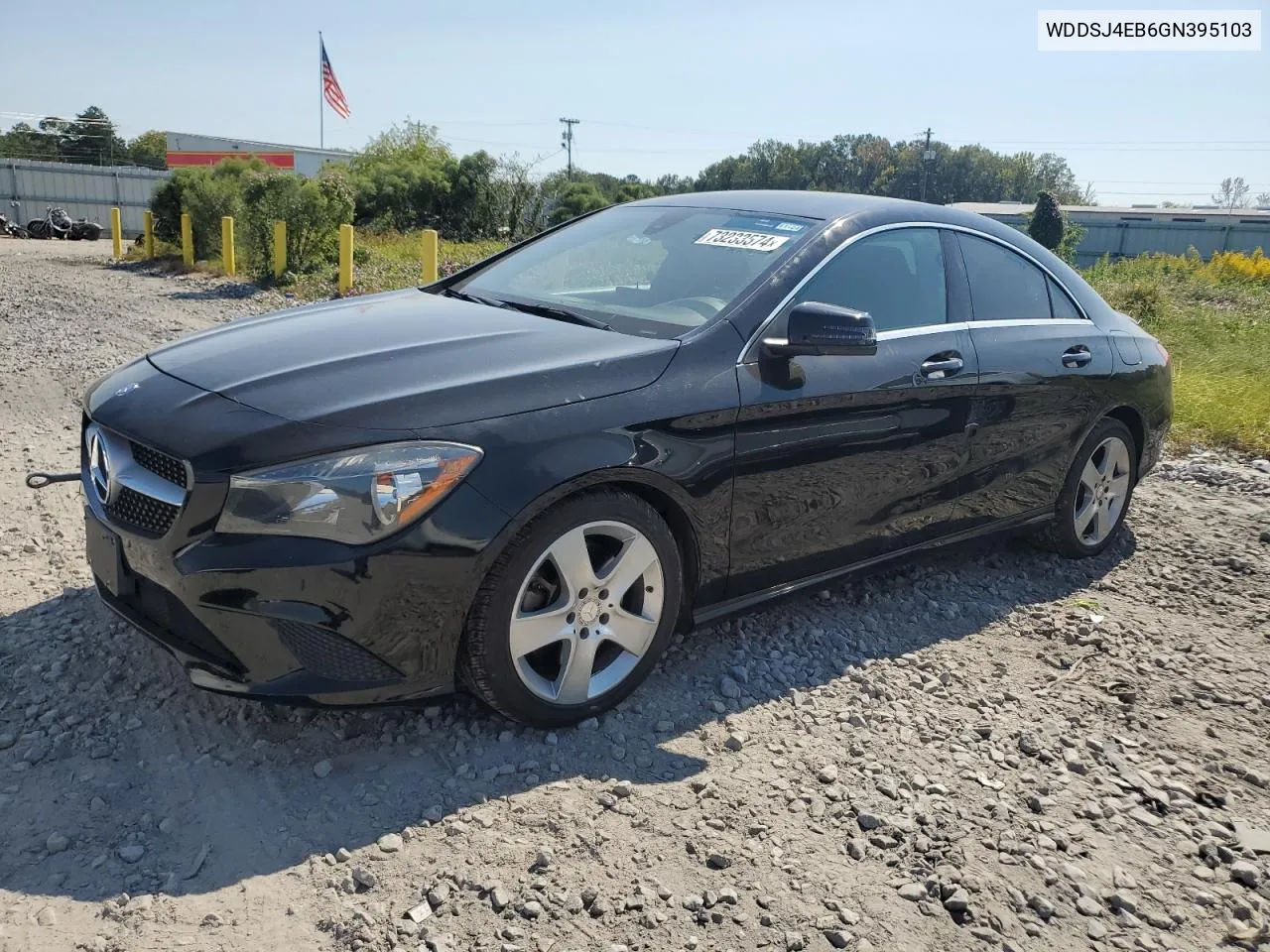 2016 Mercedes-Benz Cla 250 VIN: WDDSJ4EB6GN395103 Lot: 73233574