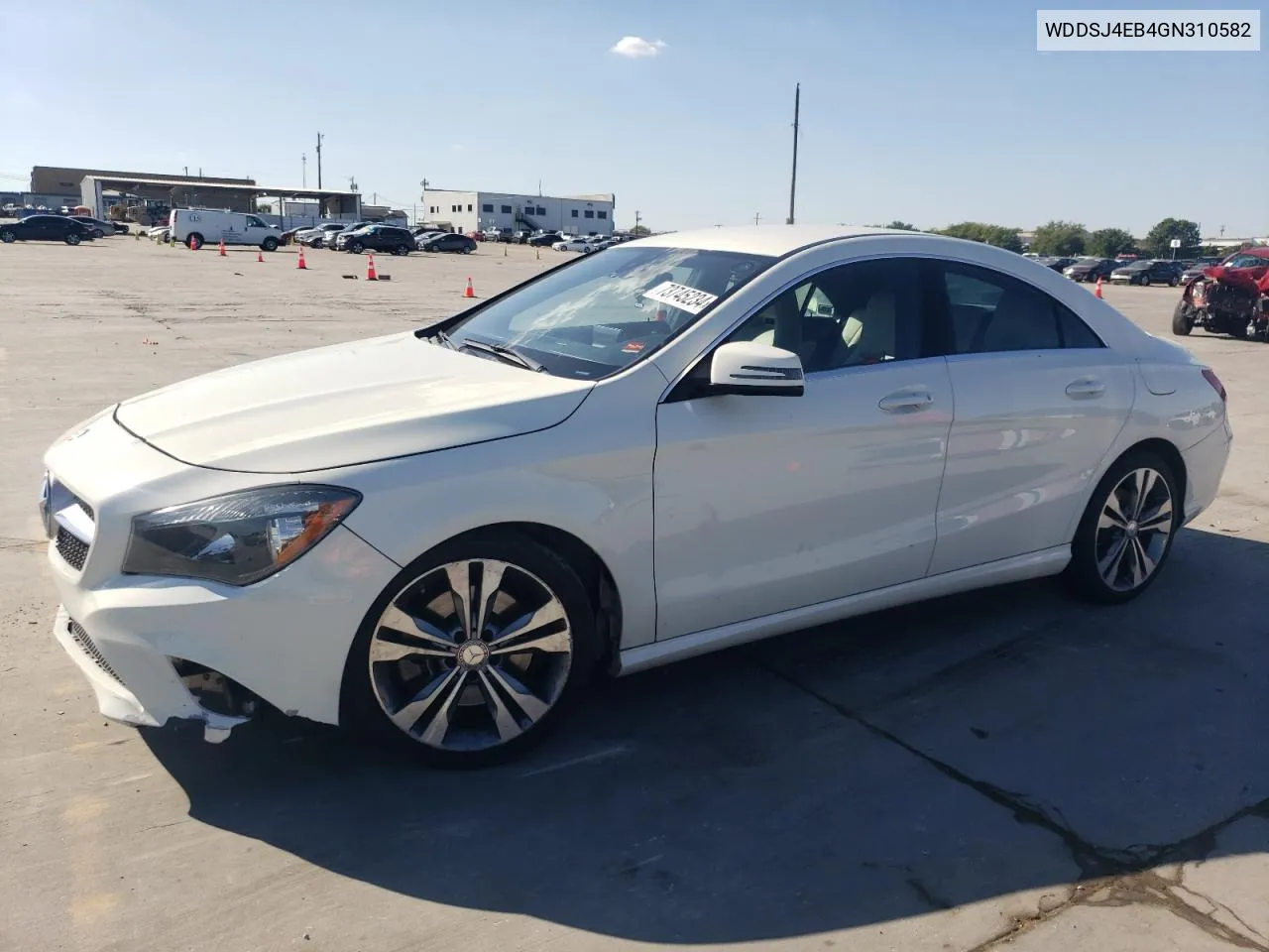 2016 Mercedes-Benz Cla 250 VIN: WDDSJ4EB4GN310582 Lot: 73745234