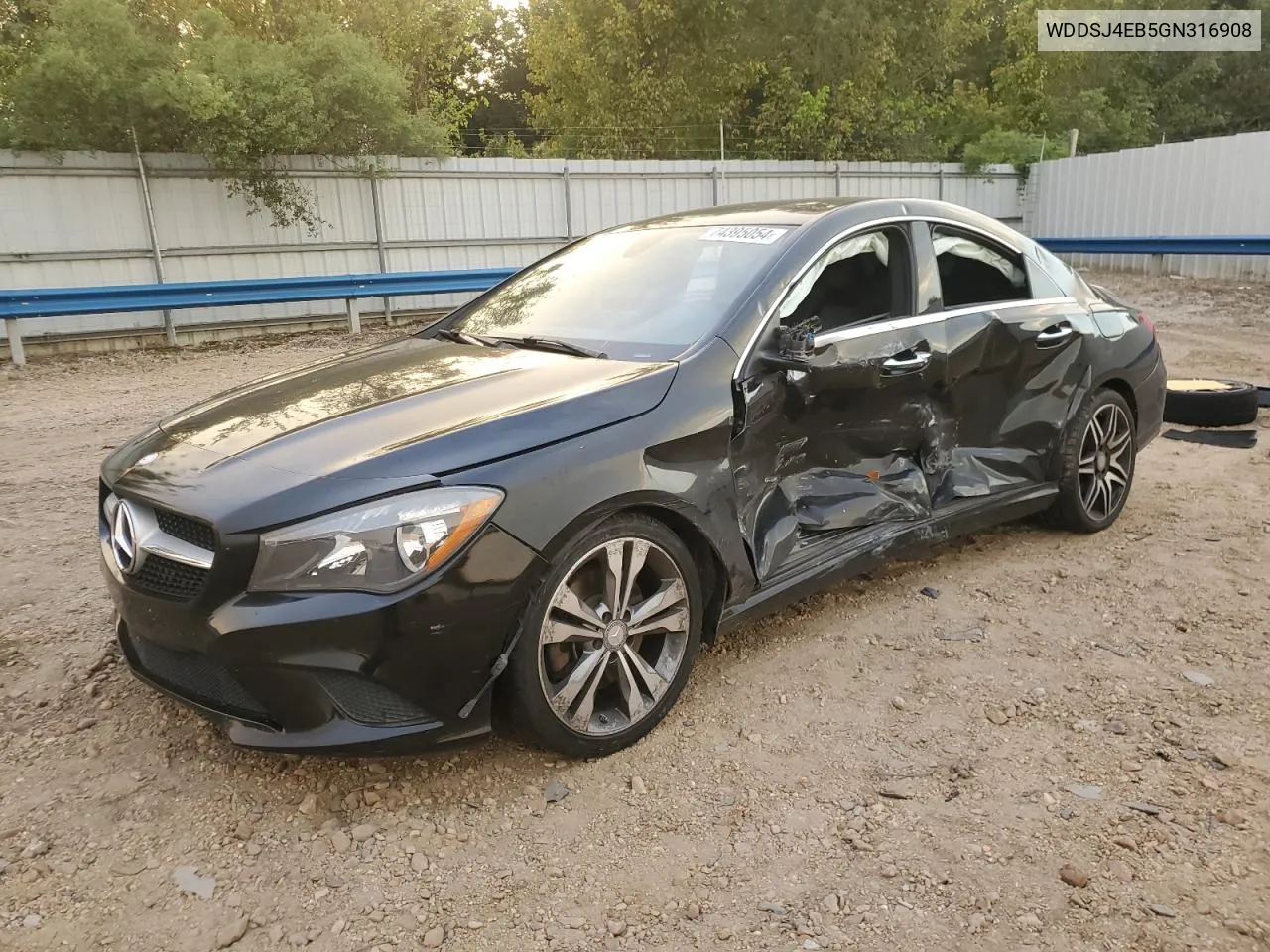 2016 Mercedes-Benz Cla 250 VIN: WDDSJ4EB5GN316908 Lot: 74395054