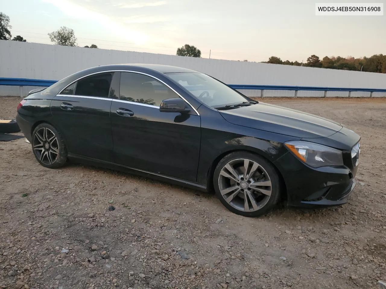 2016 Mercedes-Benz Cla 250 VIN: WDDSJ4EB5GN316908 Lot: 74395054