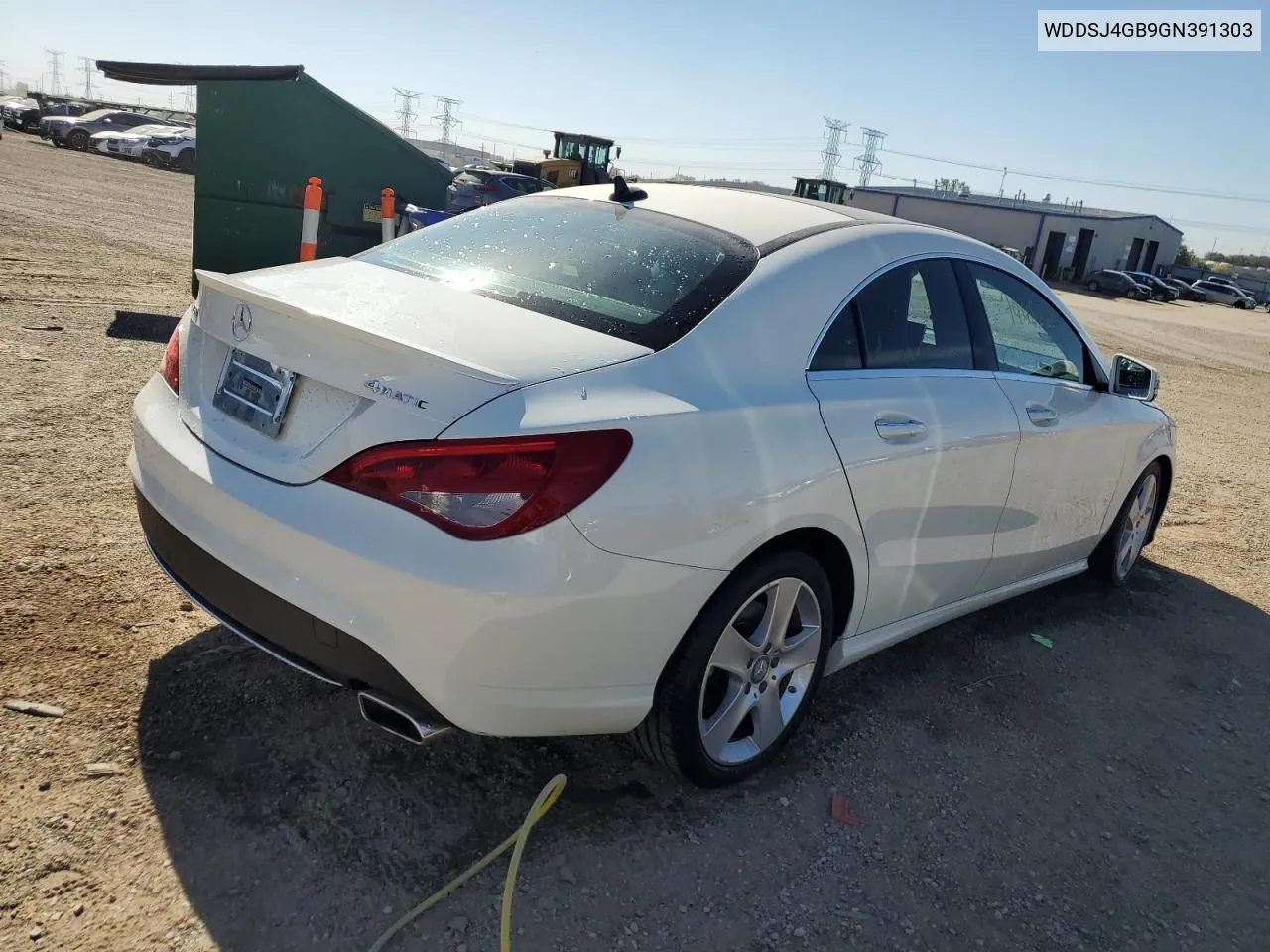 2016 Mercedes-Benz Cla 250 4Matic VIN: WDDSJ4GB9GN391303 Lot: 74456624