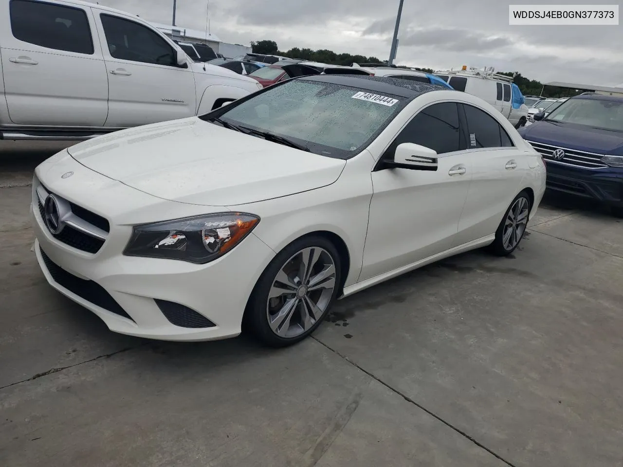 2016 Mercedes-Benz Cla 250 VIN: WDDSJ4EB0GN377373 Lot: 74810444