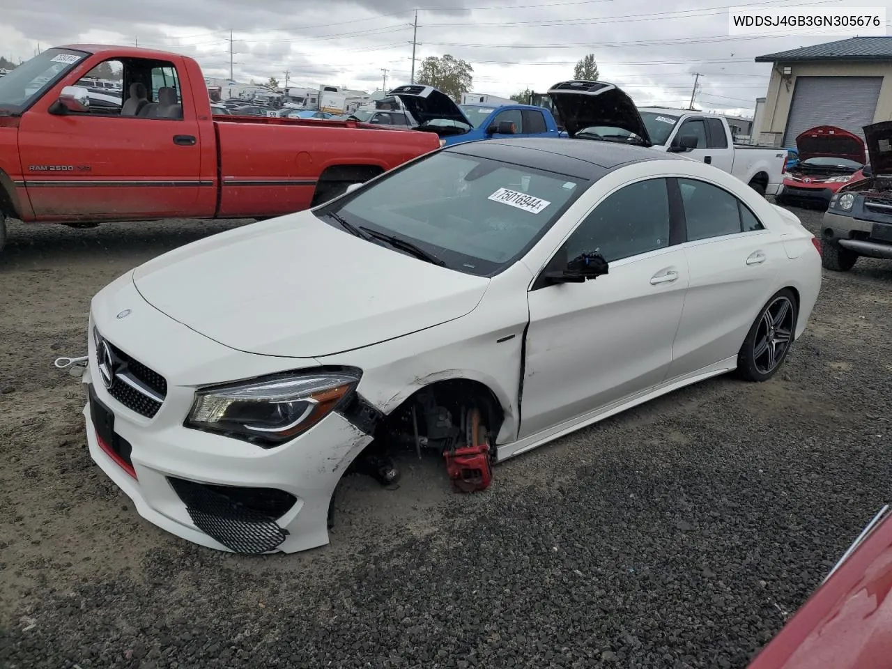 2016 Mercedes-Benz Cla 250 4Matic VIN: WDDSJ4GB3GN305676 Lot: 75016944