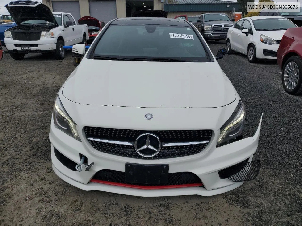 2016 Mercedes-Benz Cla 250 4Matic VIN: WDDSJ4GB3GN305676 Lot: 75016944