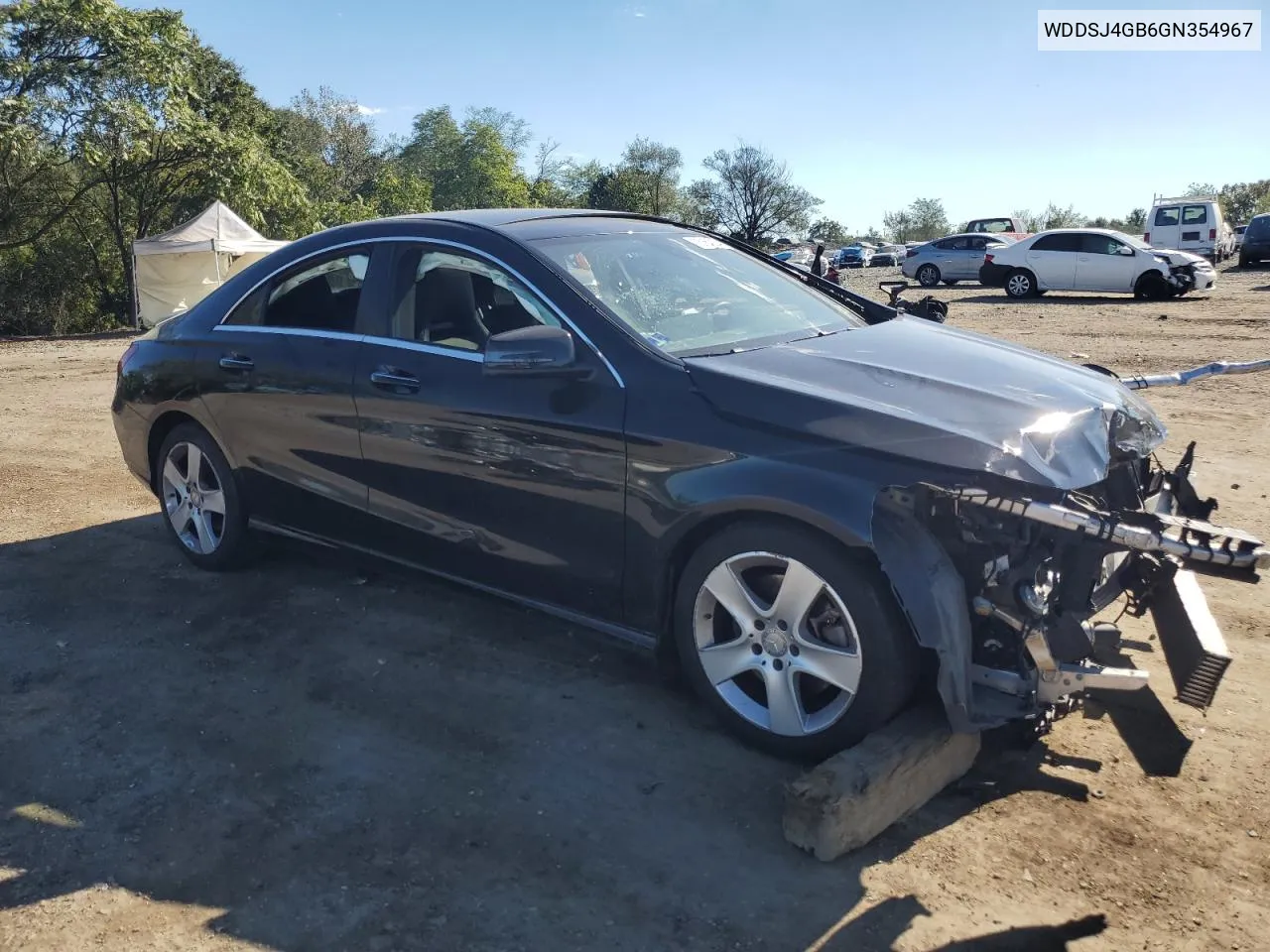 2016 Mercedes-Benz Cla 250 4Matic VIN: WDDSJ4GB6GN354967 Lot: 75184234