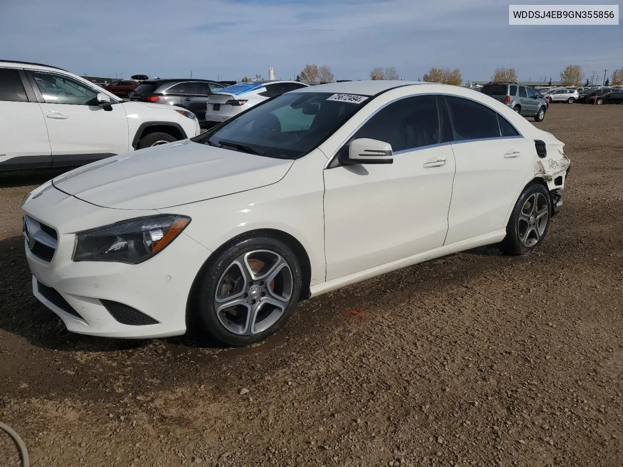 2016 Mercedes-Benz Cla 250 VIN: WDDSJ4EB9GN355856 Lot: 75672494