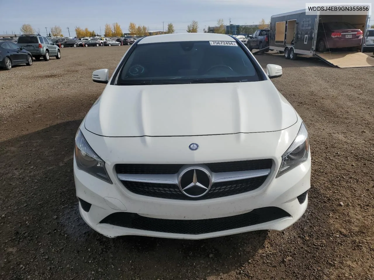 2016 Mercedes-Benz Cla 250 VIN: WDDSJ4EB9GN355856 Lot: 75672494