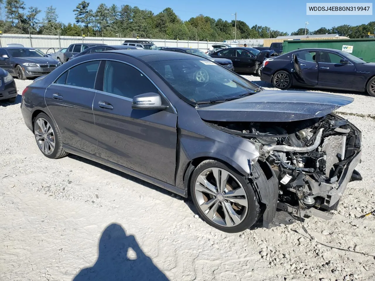 2016 Mercedes-Benz Cla 250 VIN: WDDSJ4EB8GN319947 Lot: 75806924