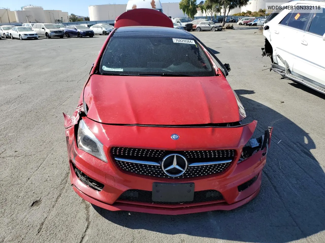 2016 Mercedes-Benz Cla 250 VIN: WDDSJ4EB1GN332118 Lot: 76820584