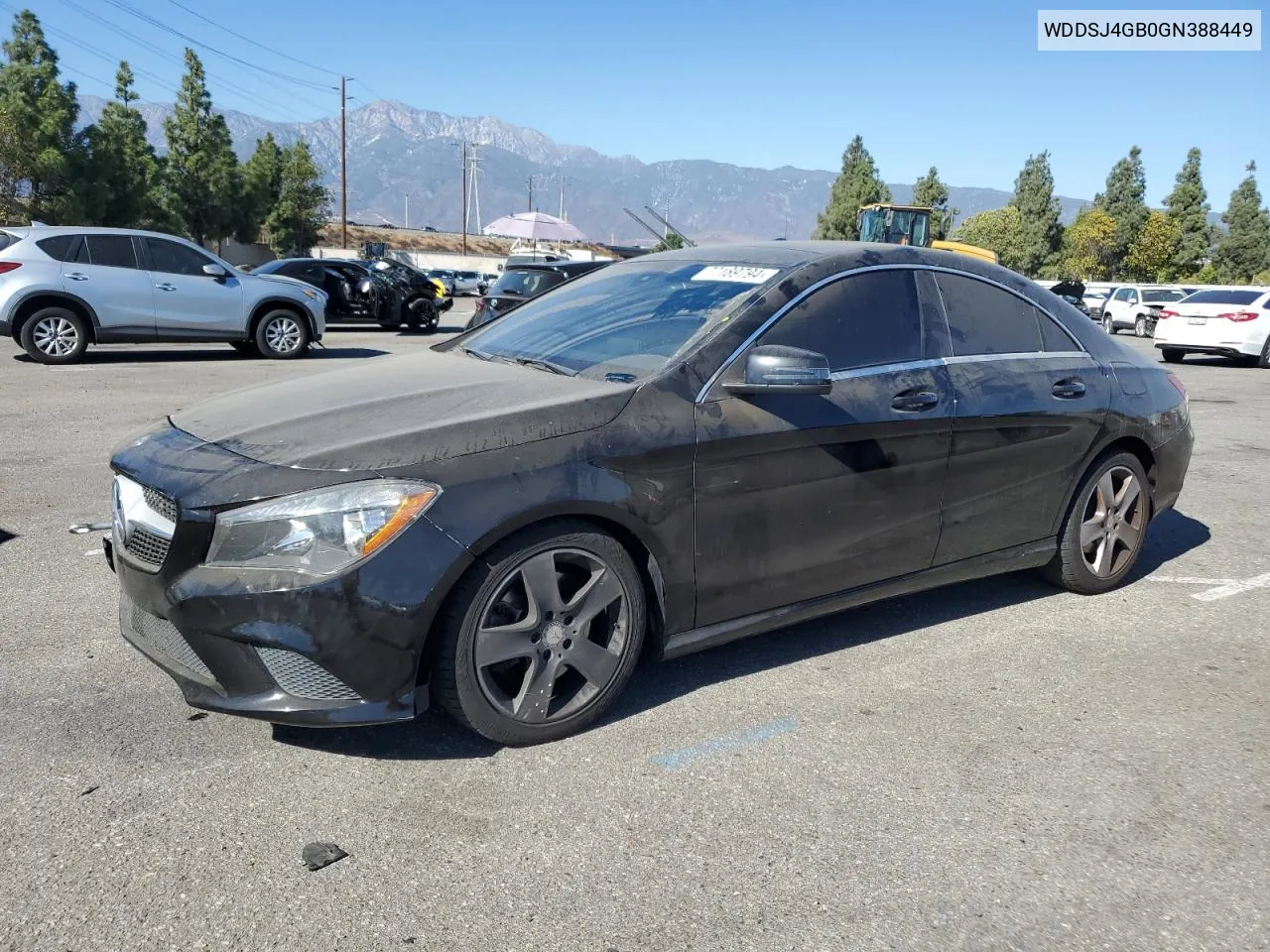 2016 Mercedes-Benz Cla 250 4Matic VIN: WDDSJ4GB0GN388449 Lot: 77189794