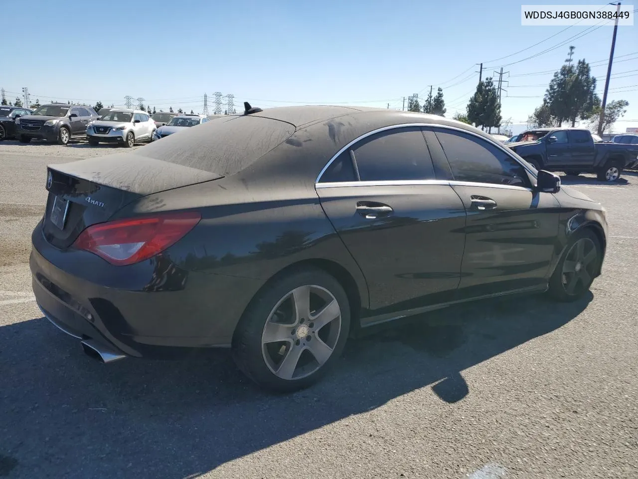 2016 Mercedes-Benz Cla 250 4Matic VIN: WDDSJ4GB0GN388449 Lot: 77189794