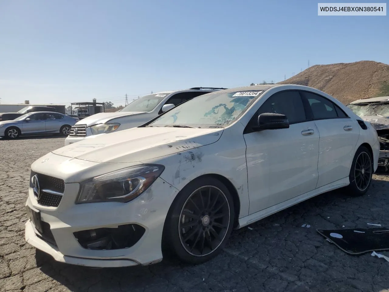 2016 Mercedes-Benz Cla 250 VIN: WDDSJ4EBXGN380541 Lot: 78013264