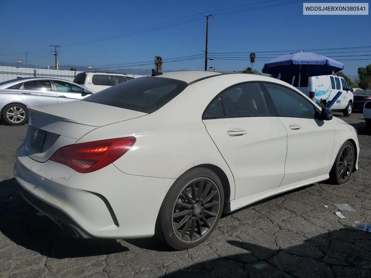 2016 Mercedes-Benz Cla 250 VIN: WDDSJ4EBXGN380541 Lot: 78013264