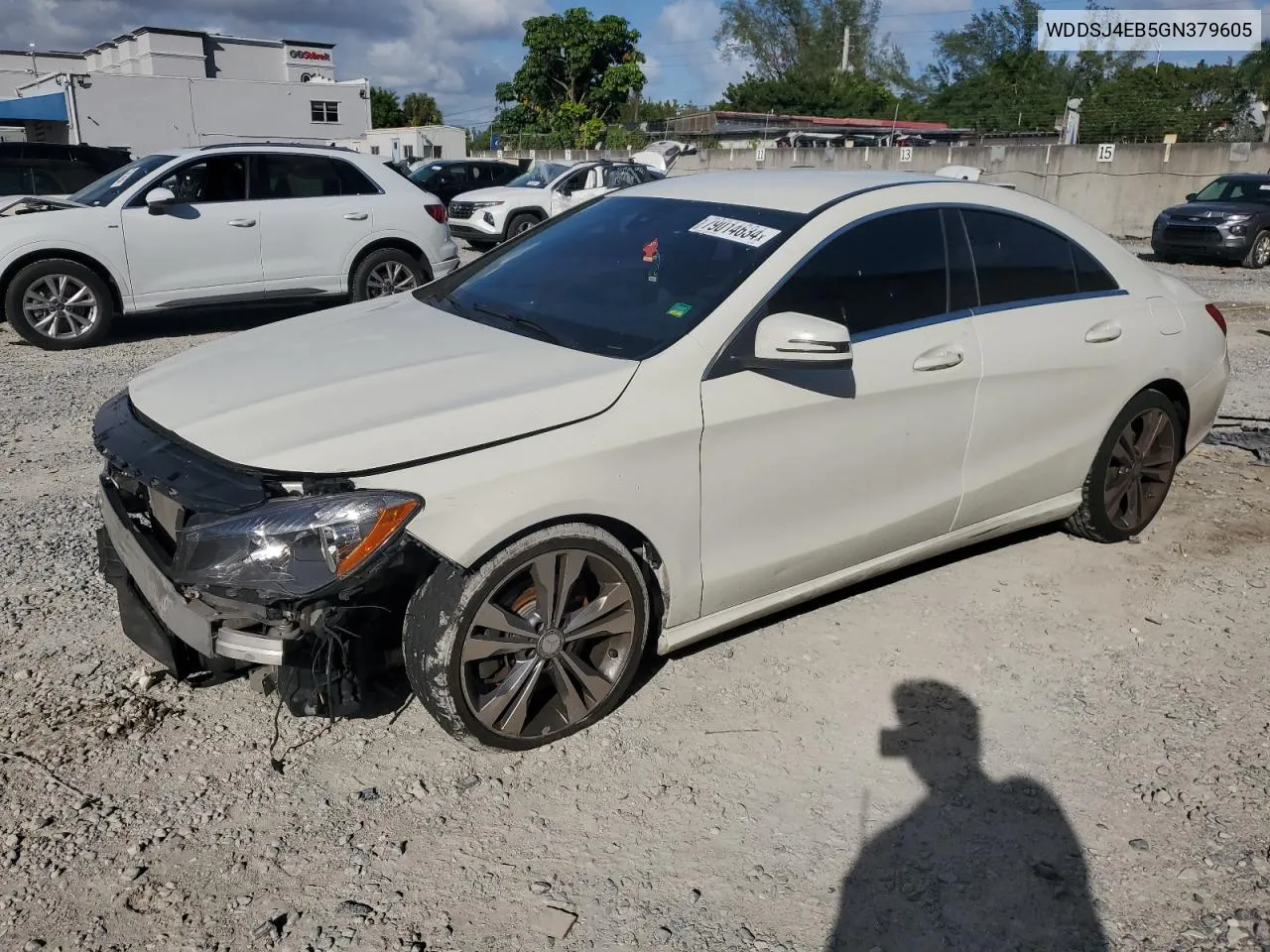 2016 Mercedes-Benz Cla 250 VIN: WDDSJ4EB5GN379605 Lot: 79014634