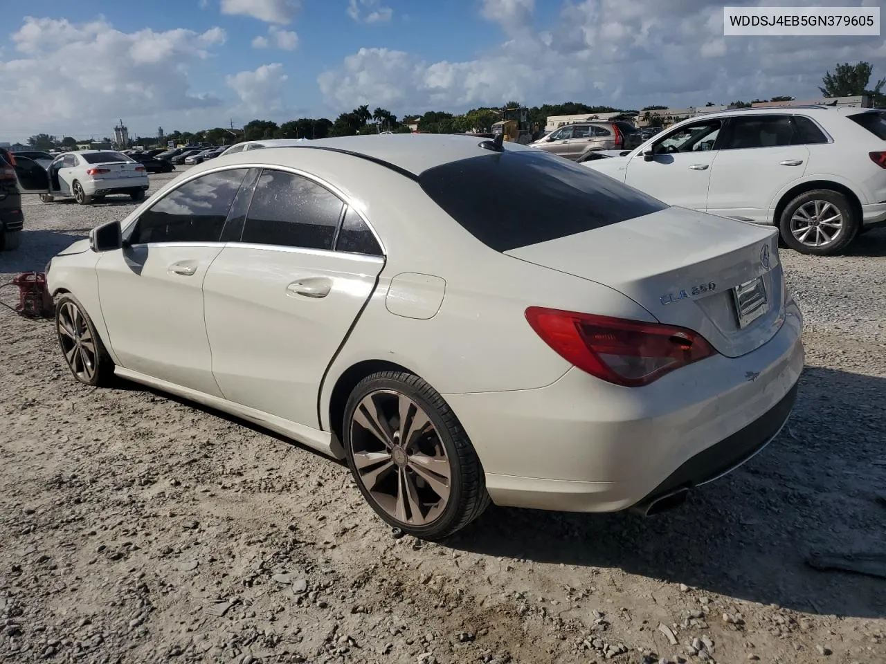 2016 Mercedes-Benz Cla 250 VIN: WDDSJ4EB5GN379605 Lot: 79014634