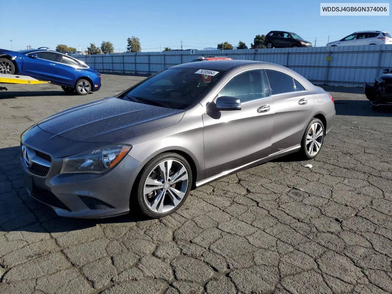 2016 Mercedes-Benz Cla 250 4Matic VIN: WDDSJ4GB6GN374006 Lot: 79208964