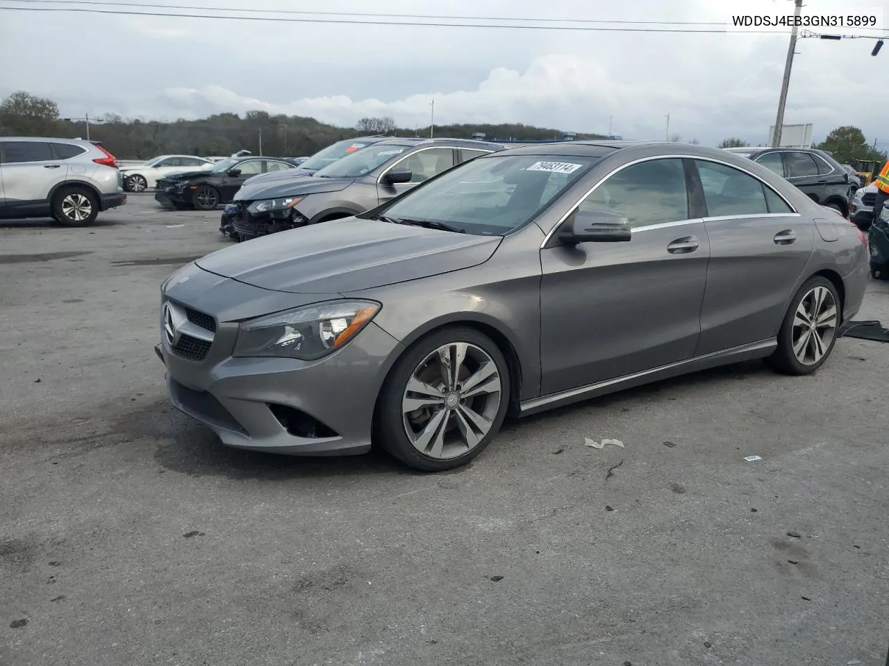 2016 Mercedes-Benz Cla 250 VIN: WDDSJ4EB3GN315899 Lot: 79463114