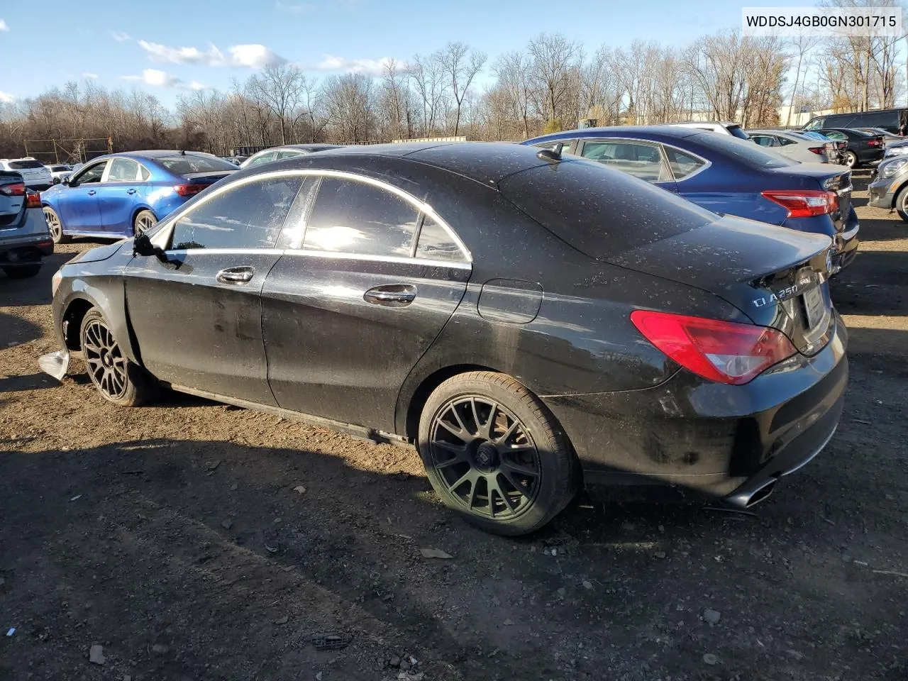 2016 Mercedes-Benz Cla 250 4Matic VIN: WDDSJ4GB0GN301715 Lot: 80055824