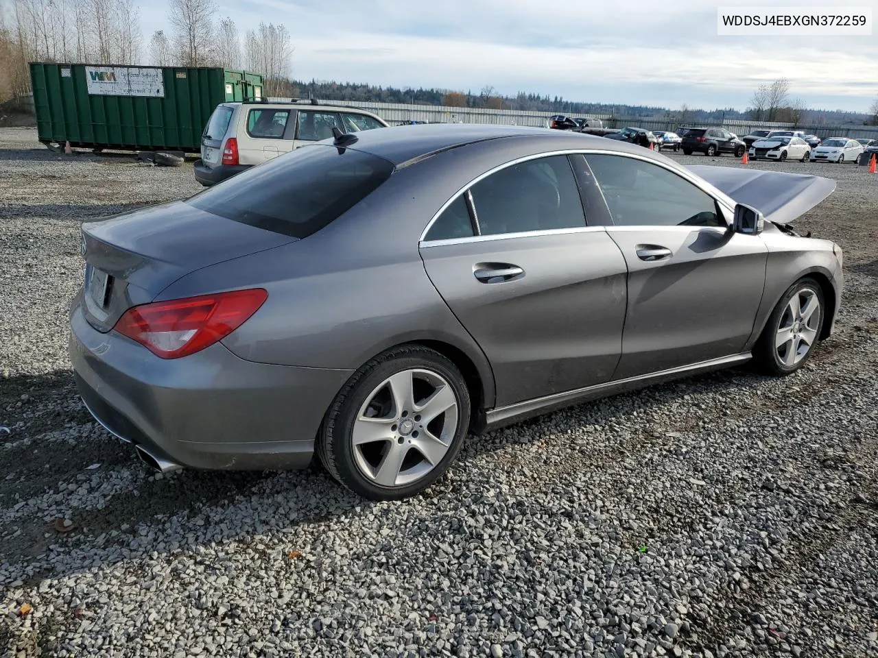 2016 Mercedes-Benz Cla 250 VIN: WDDSJ4EBXGN372259 Lot: 80164934