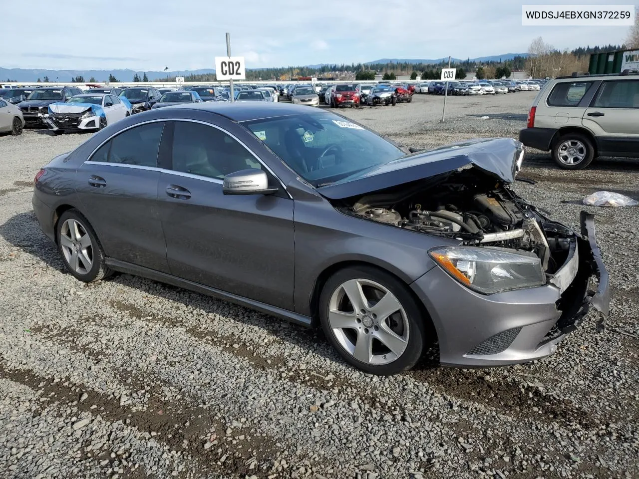 2016 Mercedes-Benz Cla 250 VIN: WDDSJ4EBXGN372259 Lot: 80164934