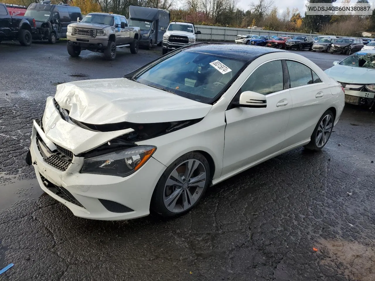 2016 Mercedes-Benz Cla 250 4Matic VIN: WDDSJ4GB6GN380887 Lot: 80315874