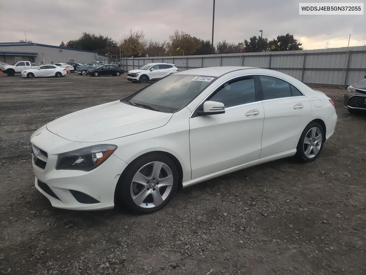 2016 Mercedes-Benz Cla 250 VIN: WDDSJ4EB5GN372055 Lot: 80728214