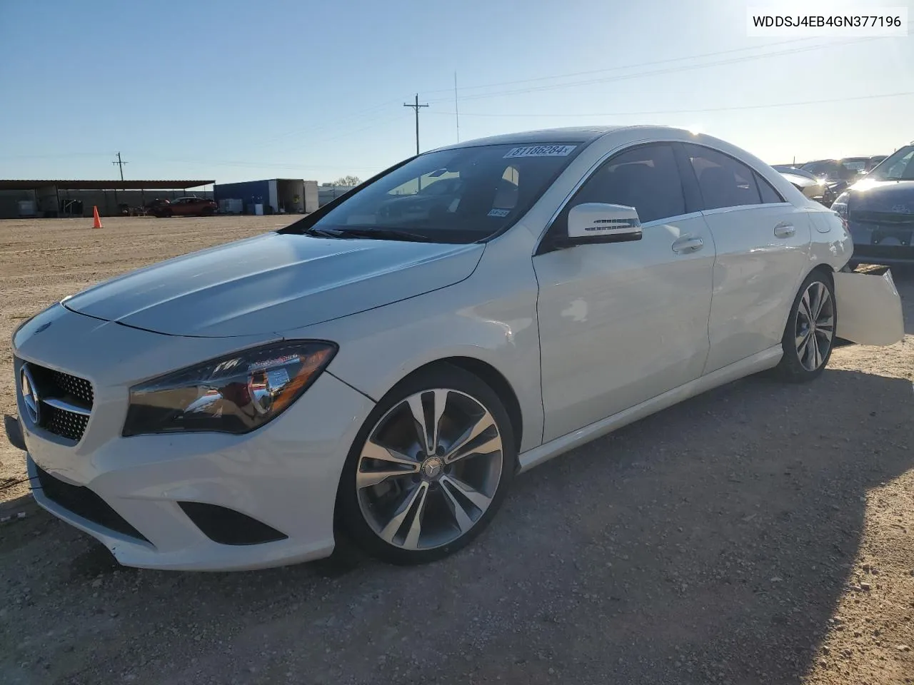 2016 Mercedes-Benz Cla 250 VIN: WDDSJ4EB4GN377196 Lot: 81186284