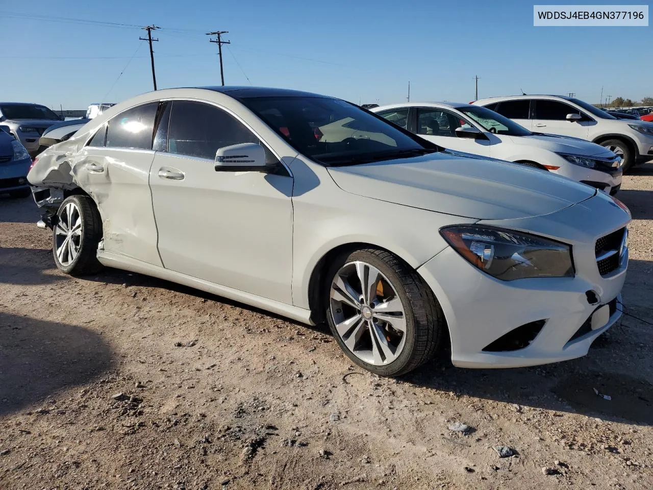 2016 Mercedes-Benz Cla 250 VIN: WDDSJ4EB4GN377196 Lot: 81186284